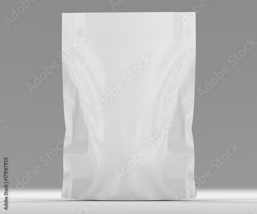 Single blank sealed foil food pouch bag pack