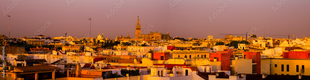 Skyline of Seville with the Cathedral