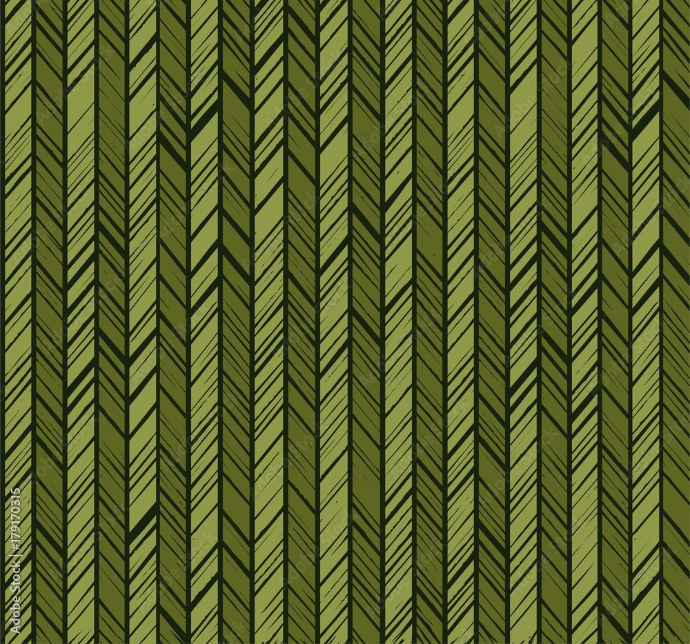 Pattern herringbone, seamless background, green, vector. Vertical stripes with green diagonal strokes. The uneven strokes of the imitation. Decorative, colored pattern. Pattern herringbone, seamless background, green, vector. Vertical stripes with green diagonal strokes. The uneven strokes of the imitation. Decorative, colored pattern.