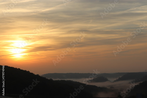 Foggy Morning over the Valley Sunrise © Myra