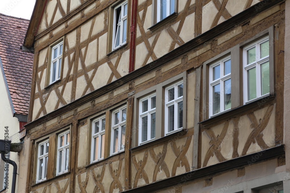 Tudor style house / Facades of houses in the old style