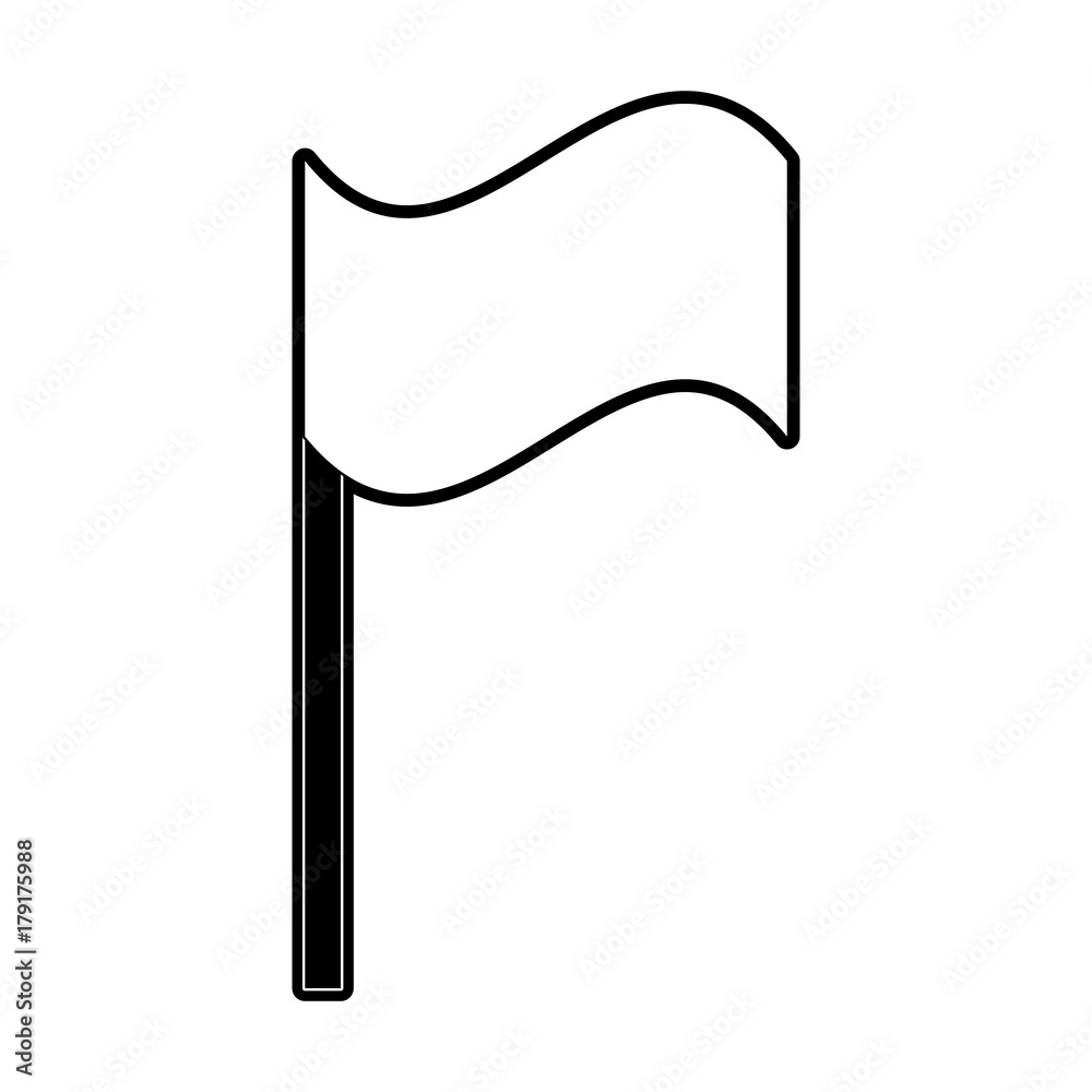 flat line monochromatic signage over white background vector illustration flat line monochromatic signage over white background vector illustration
