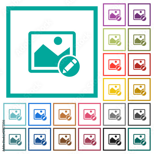 Rename image flat color icons with quadrant frames