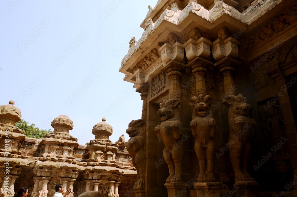 Temple hindouiste Vaikunta Perumal de Kanchipuram  (Tamil Nadu- Inde)