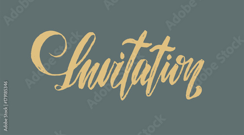 brush-type lettering 