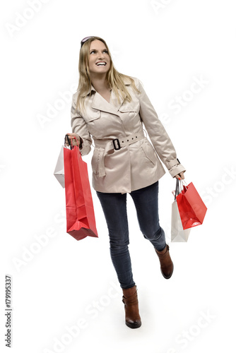 Frau Einkaufen Shopping Fashion Mode Kleidung