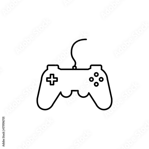 gamepad, joystick, controller playstation line icon. Simple line games icon.  Can be used as web element, playing design icon vector de Stock | Adobe  Stock