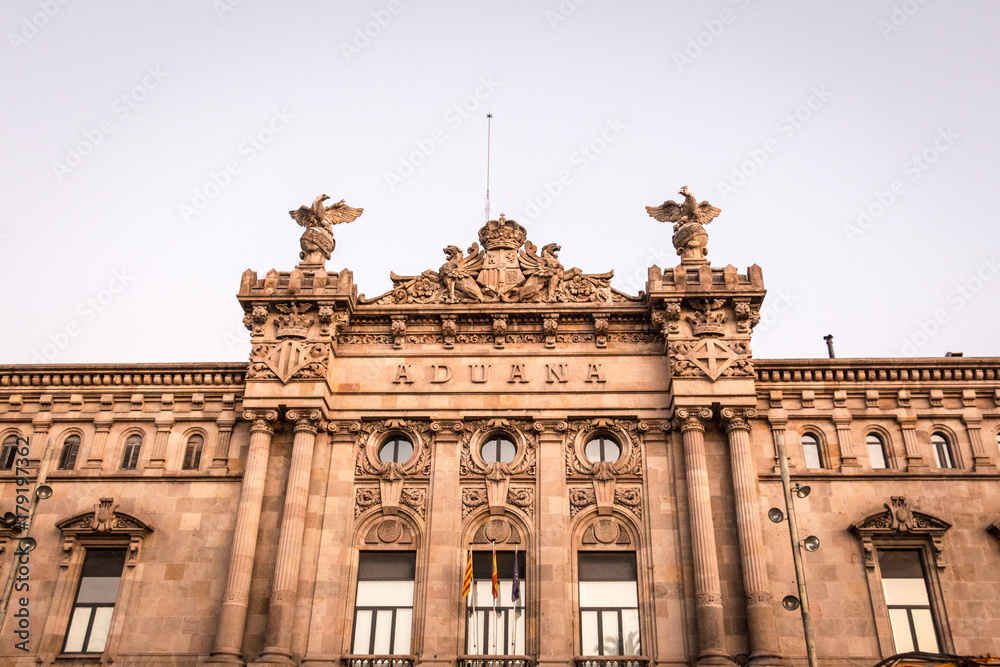 Customs Building Aduana in Barcelona Customs Building Aduana in Barcelona
