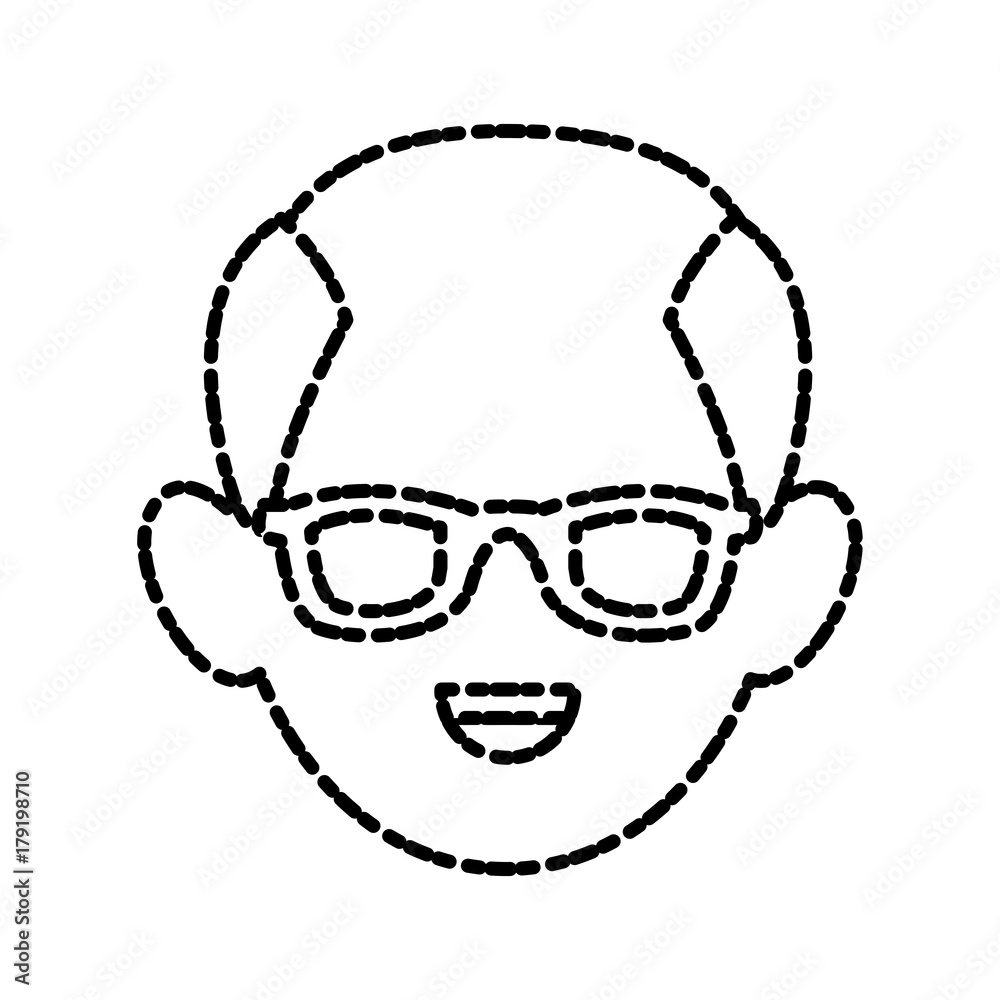 Man with glasses icon vector illustration graphic design Man with glasses icon vector illustration graphic design
