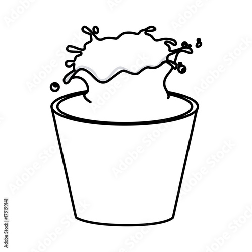 Bucket with water icon vector illustration graphc design