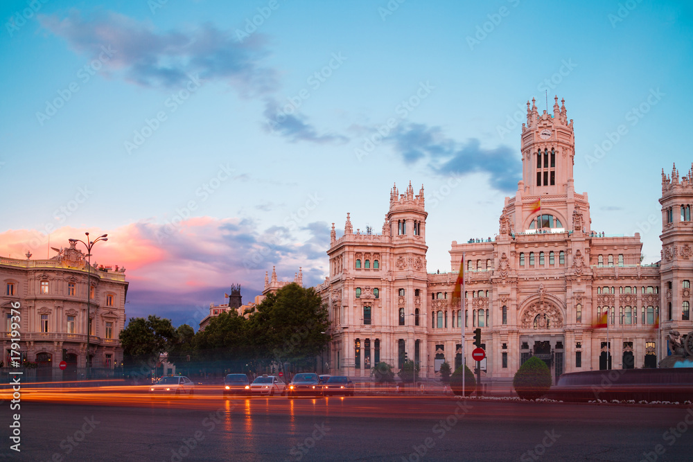 Cibeles Square at Evening Light Cibeles Square at Evening Light