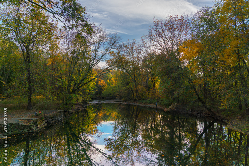 Ramapo River In Autumn Ramapo River In Autumn