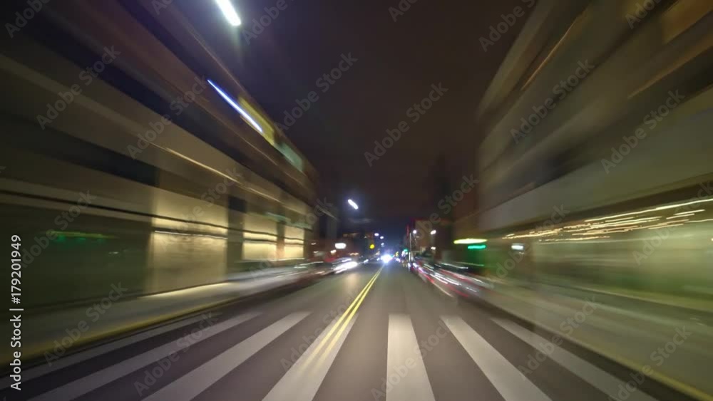 Down Division Drive Portland Oregon Night Time Lapse Down Division Drive Portland Oregon Night Time Lapse