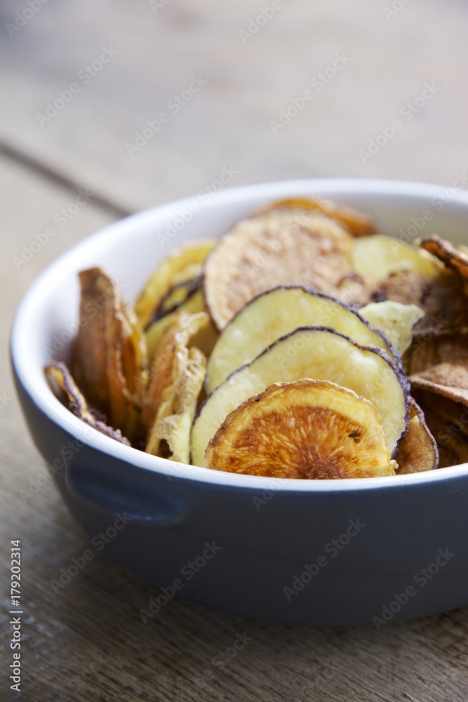 Home made potato chips Home made potato chips