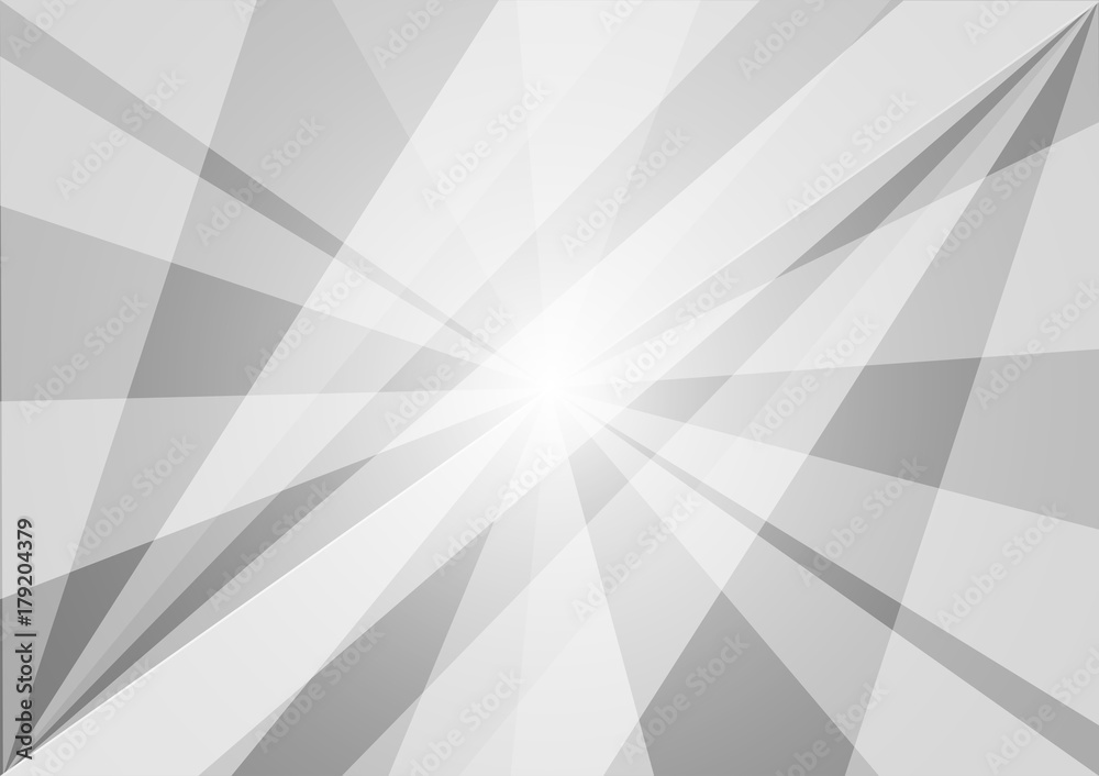 Fototapeta premium Gray and white abstract geometric background