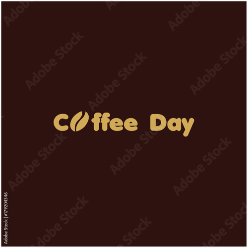 Coffee Day Logo Vector Template Design