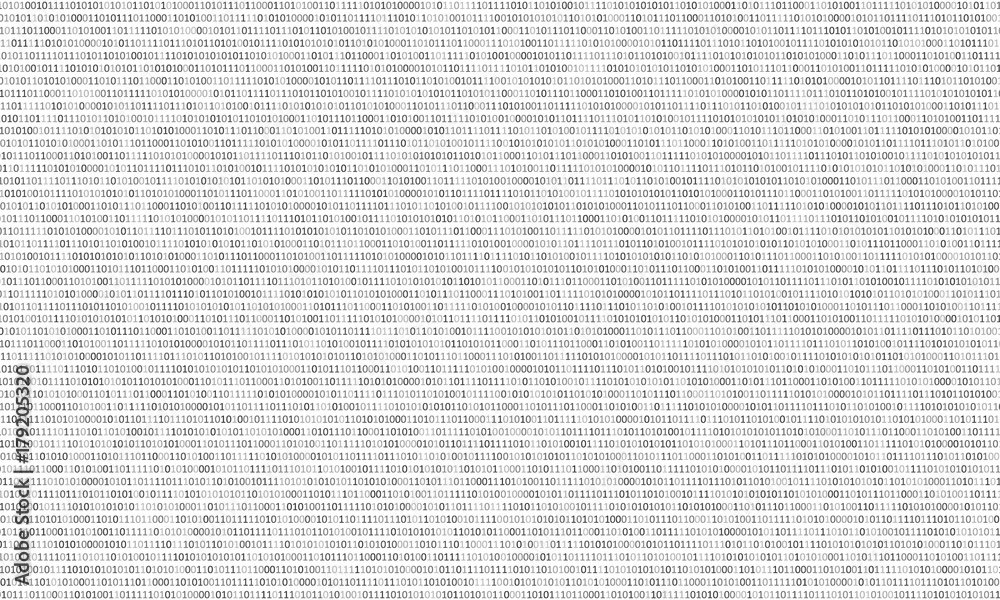 Binary code black and white background with two binary digits, 0 and 1 isolated on a white background. Algorithm Binary Data Code, Decryption and Encoding. Vector illustration. Binary code black and white background with two binary digits, 0 and 1 isolated on a white background. Algorithm Binary Data Code, Decryption and Encoding. Vector illustration.