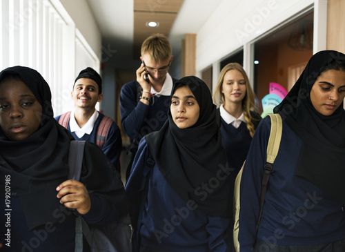 A group of Muslim students