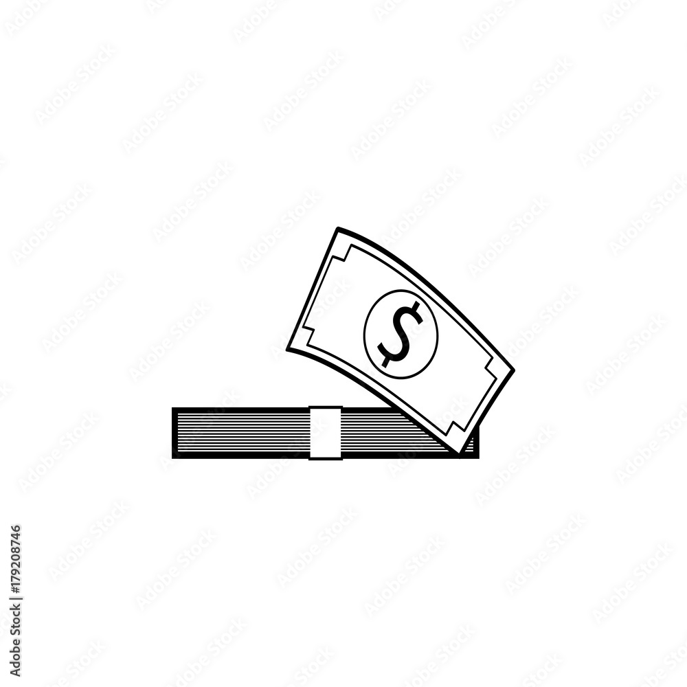 Money icon. Dollar and cash icon Money icon. Dollar and cash icon