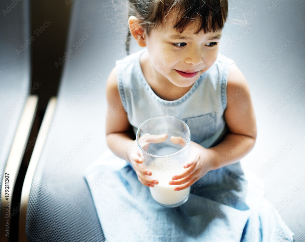 Offspring Toddler Adolescene Cheerful Girl Happy Concept Offspring Toddler Adolescene Cheerful Girl Happy Concept