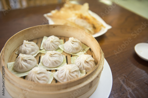 Streamed Pork Dumplings Chinese food (Xiao Long Bao)