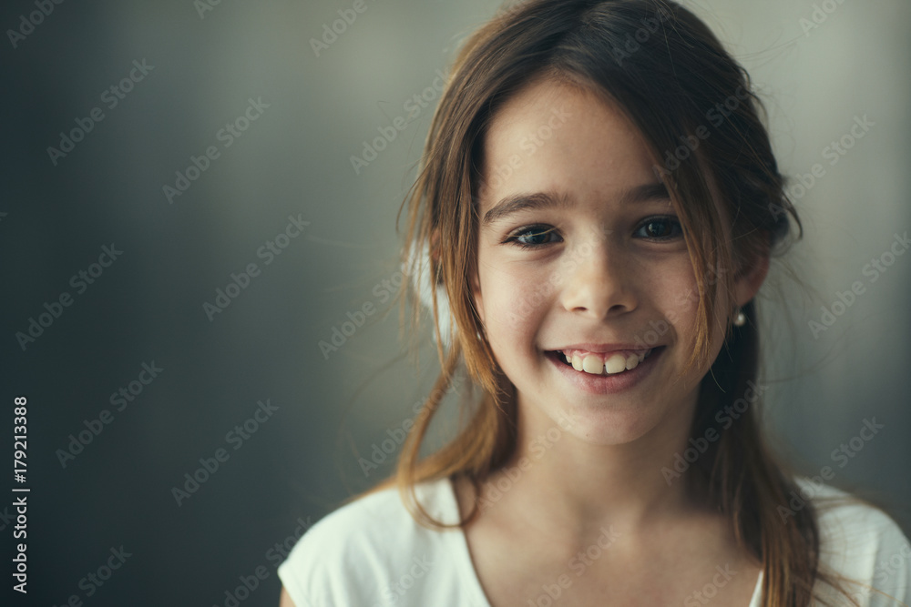 Portrait of a smiling little girl Portrait of a smiling little girl