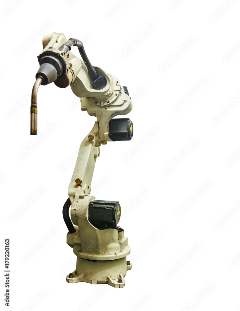 Robots welding machine manufacturing industrial isolate on white background
Robots welding machine manufacturing industrial isolate on white background
