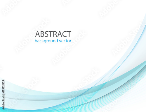 Vector Abstract smooth color blue wave background.Vector illustration eps 10