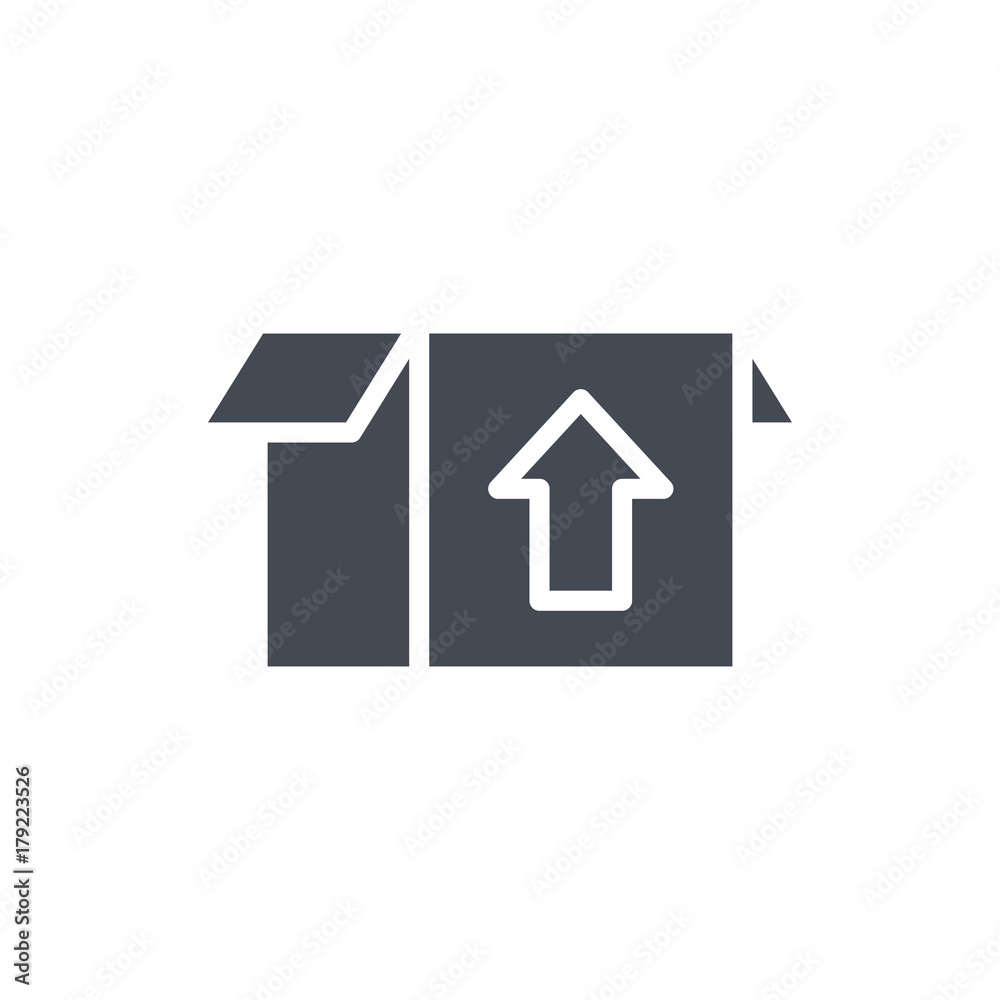 Delivery silhouette icon box cargo shipping Delivery silhouette icon box cargo shipping