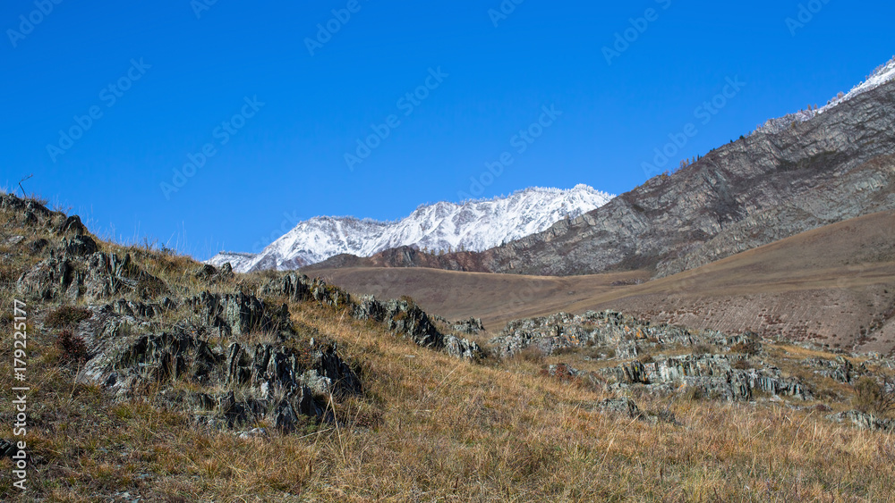 Tract Kalbak-Tash in Altai mountains, Russia.