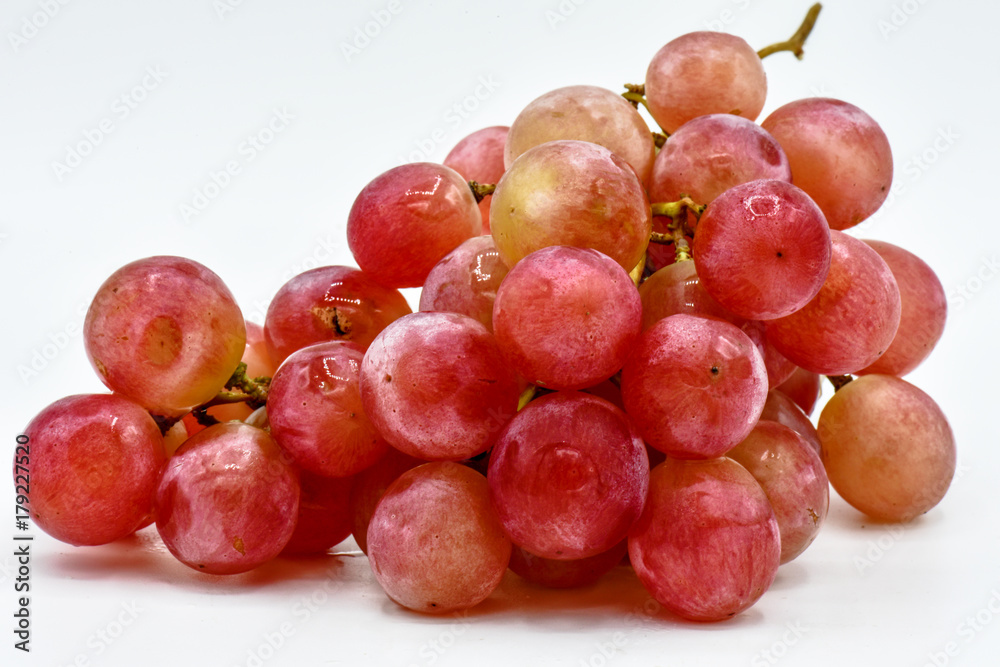 Food for health,Red seedless grapes,The red grape seeds and galling.Red grapes without seed, fresh fruit concept, close up red grapes