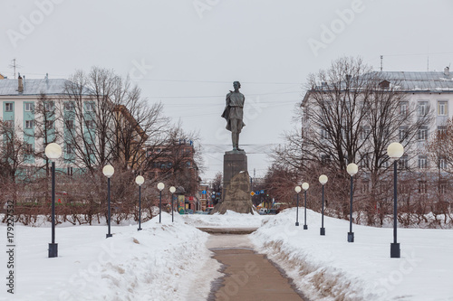 Monument to Maxim Gorky on Gorky Square in Nizhny Novgorod