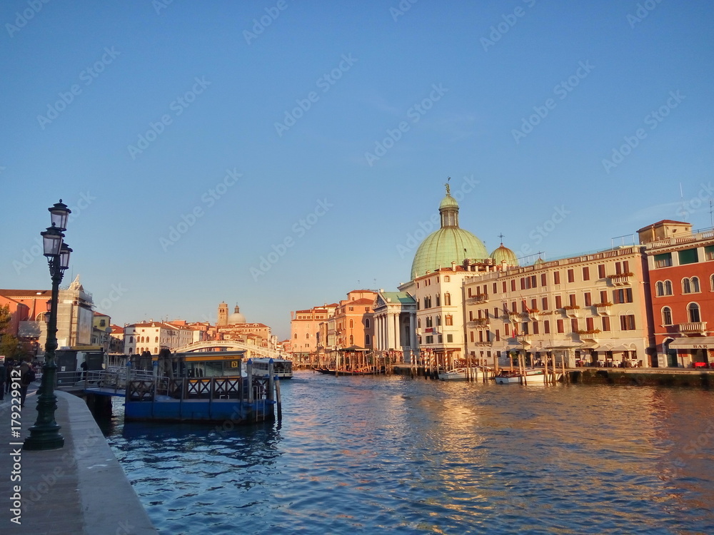 The centrak canal in Venice