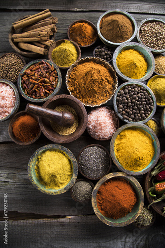 Colorful spices 