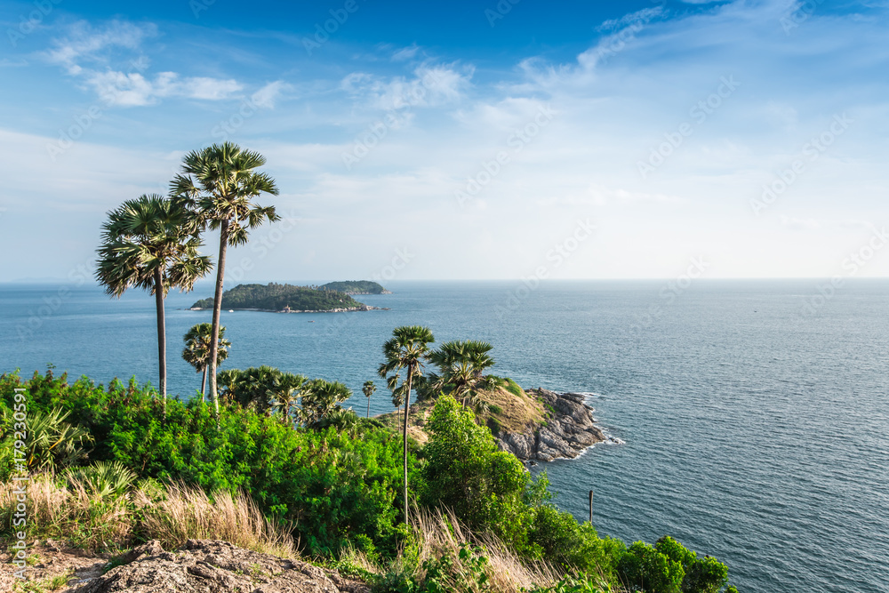 Phromthep cape viewpoint and nice sky in Phuket,Thailand Phromthep cape viewpoint and nice sky in Phuket,Thailand