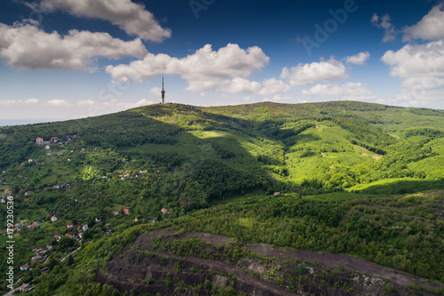 aerial view of Mecsek photo