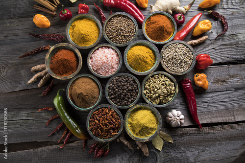 Colorful spices 