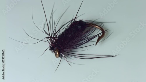 Fishing fly wet nymph wooly worm wooly bugger fly fishing craftsmanship hook 2 flies