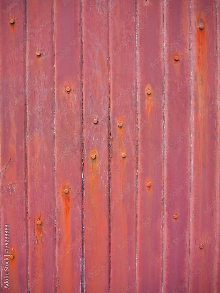 Wooden wall and Screw rusty Wooden wall and Screw rusty