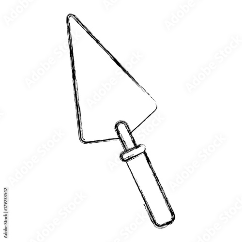 Construction spatula tool icon vector illustration graphic design