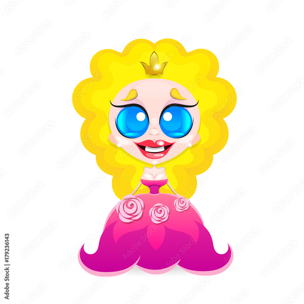 Obraz premium Illustration of beautiful princess