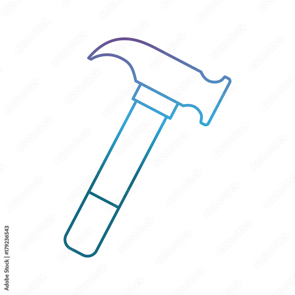 hammer tool icon over white background vector illustration hammer tool icon over white background vector illustration