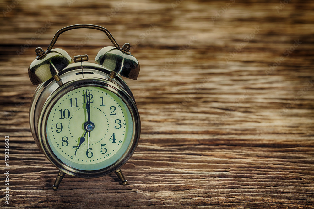 Clock at 7 O'clock in the morning. Clock at 7 O'clock in the morning.