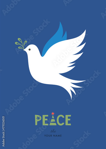 Peace Dove with branch.