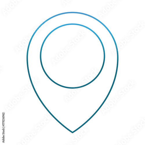 location pin icon over white background vector illustration