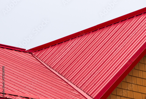 Corrugated metal roof