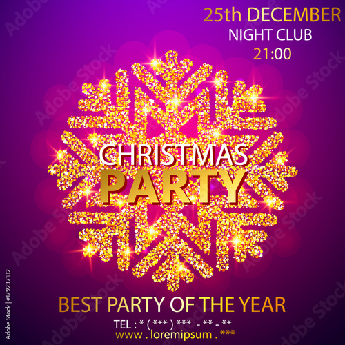 Vector Christmas Party desi...