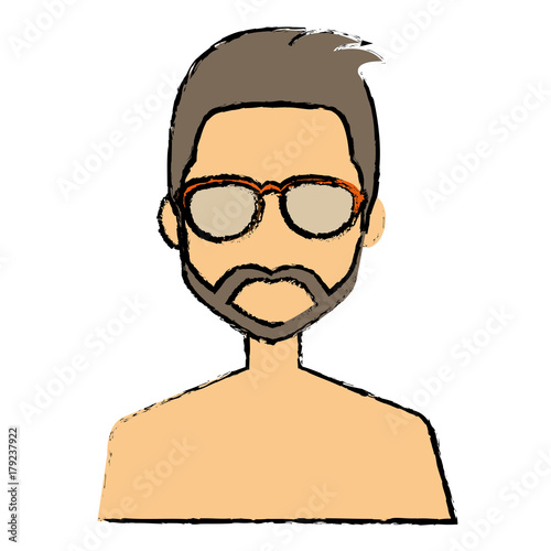 young man shirtless avatar character