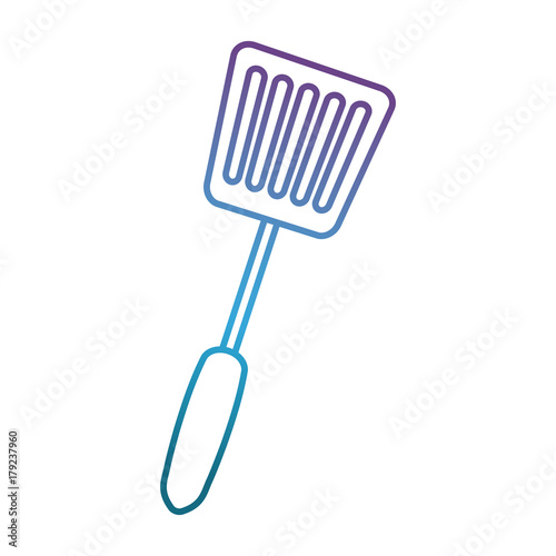 spatula icon over white background vector illustration
