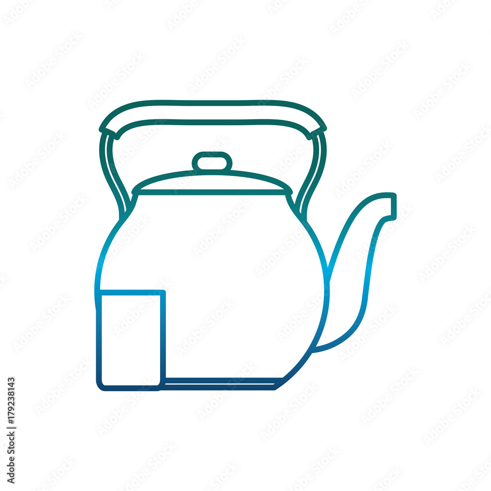 tea pot icon over white background vector illustration tea pot icon over white background vector illustration